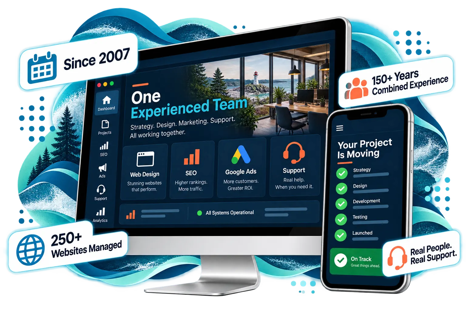 The experienced website and digital marketing team at Nova Scotia Design