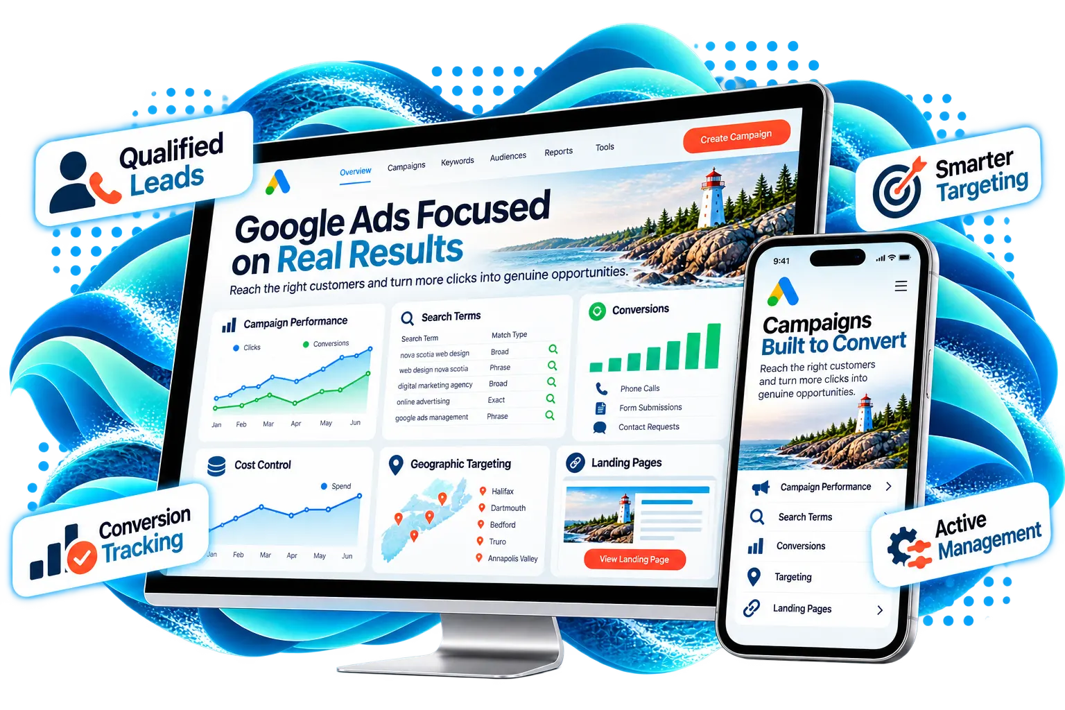 Google Ads campaign management from Nova Scotia Design