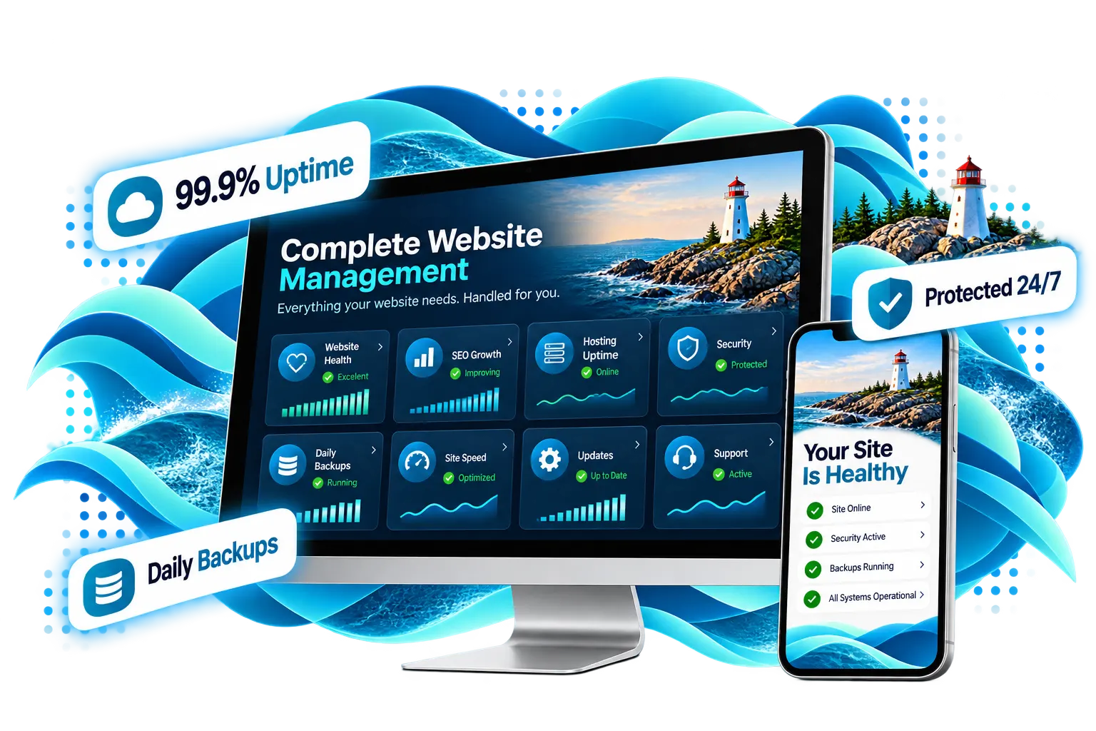Complete website management services from Nova Scotia Design
