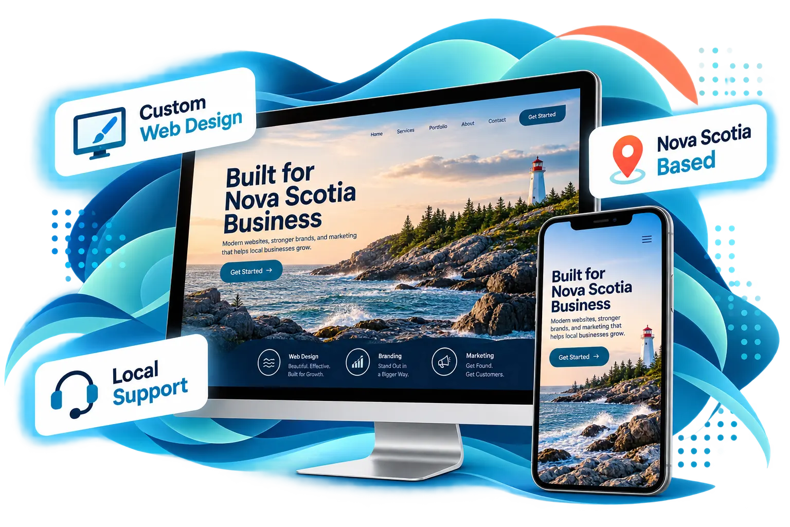Web design and digital marketing services from Nova Scotia Design