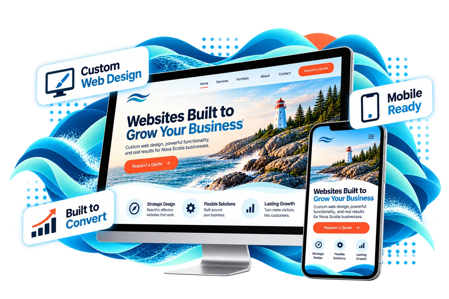 Custom website design services from Nova Scotia Design